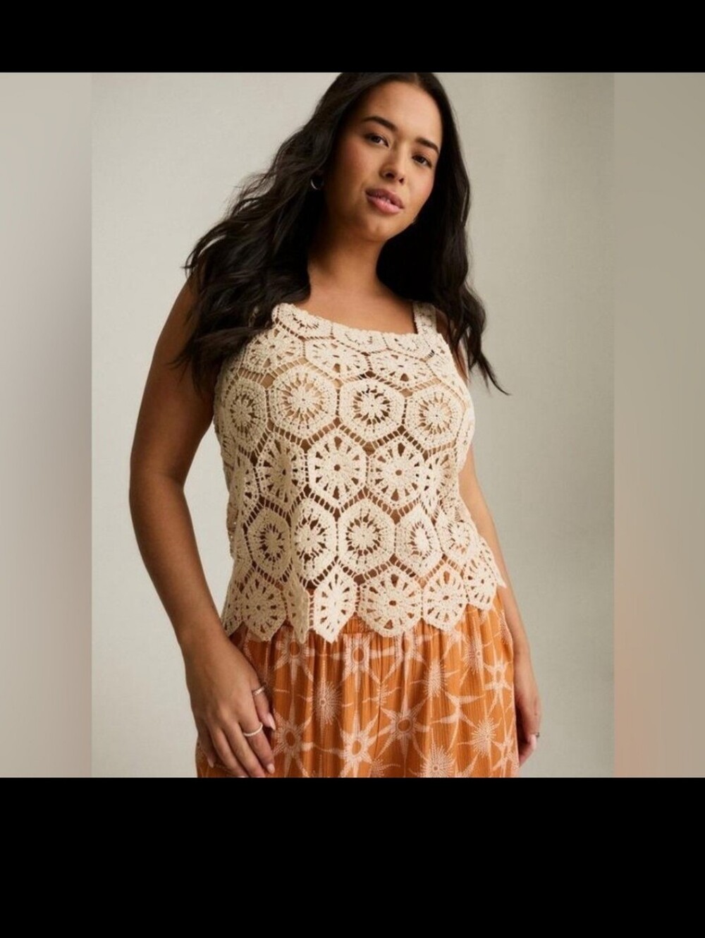 NWT TORRID 1X FESTI CROCHET TANK